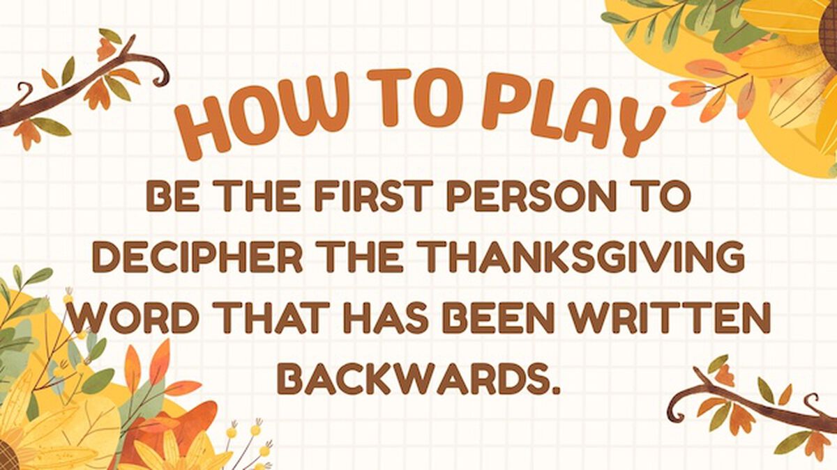 Thanksgiving In Reverse image number null